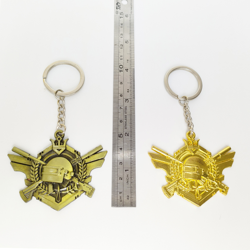 和平精英挂件和平精英无敌战神钥匙扣合金吃鸡勋章荣耀皇冠不朽星钻高级感挂件