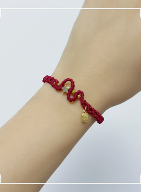 福蛇北斗星手绳男女本命年diy