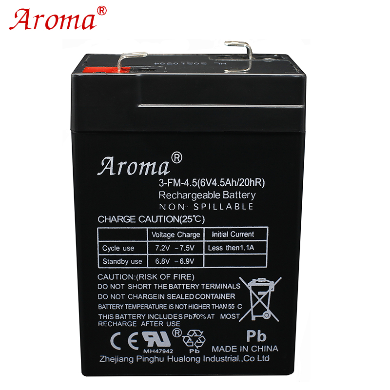 Aroma6V4.0AH3-FM-4.0电子秤台称耀华地磅吊秤铅酸蓄电池童车电瓶-图3