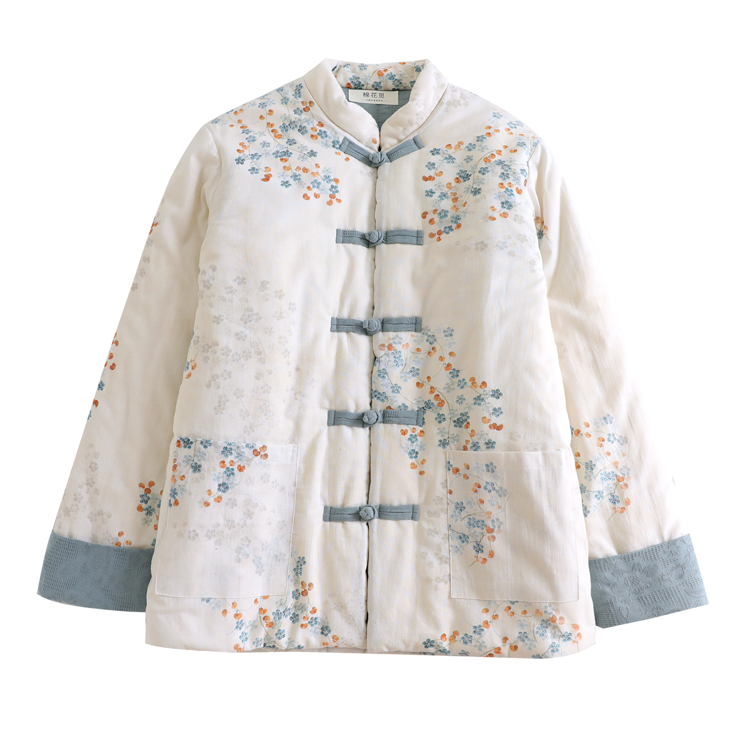 抗寒零下10冬季女士手工棉花衣花棉袄保暖棉服新中式睡衣纯棉夹棉