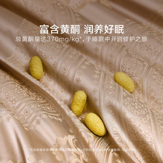 Luolai 100% gold silk mulberry silk two-in-one quilt