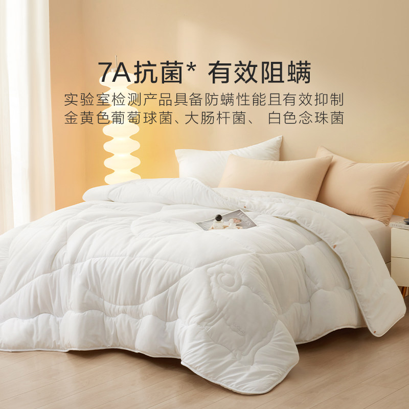 罗莱家纺100%全棉澳洲进口纯羊毛被春秋被子被芯抗菌加厚保暖冬被,淘宝优惠券,粉丝福利购,淘宝优惠卷