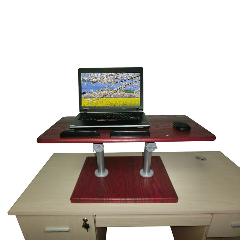 物联站立式笔记本电脑桌飘窗桌站立办公电脑桌站桌子上网升降桌-图3
