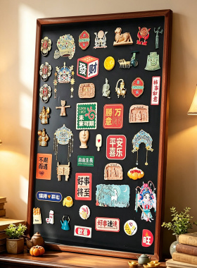 冰箱贴磁吸展示板收纳可擦写黑板