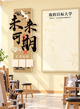 艺考联考倒计时励志提醒墙贴