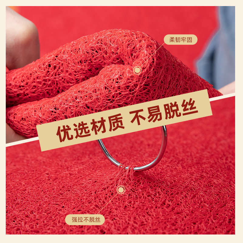 地垫入户门垫2026新款马年红色丝圈耐脏大门口脚踏垫门外玄关地毯,淘宝优惠券,粉丝福利购,淘宝优惠卷