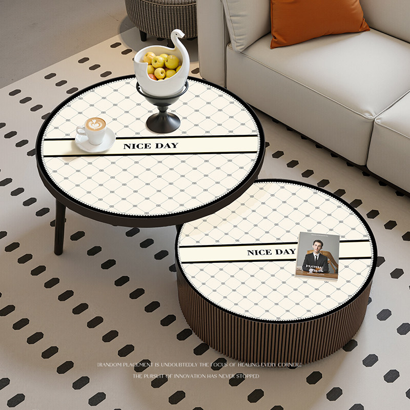 圆形茶几桌垫桌面防滑垫轻奢高级感桌布防水防油免洗防烫餐桌垫子,淘宝优惠券,粉丝福利购,淘宝优惠卷