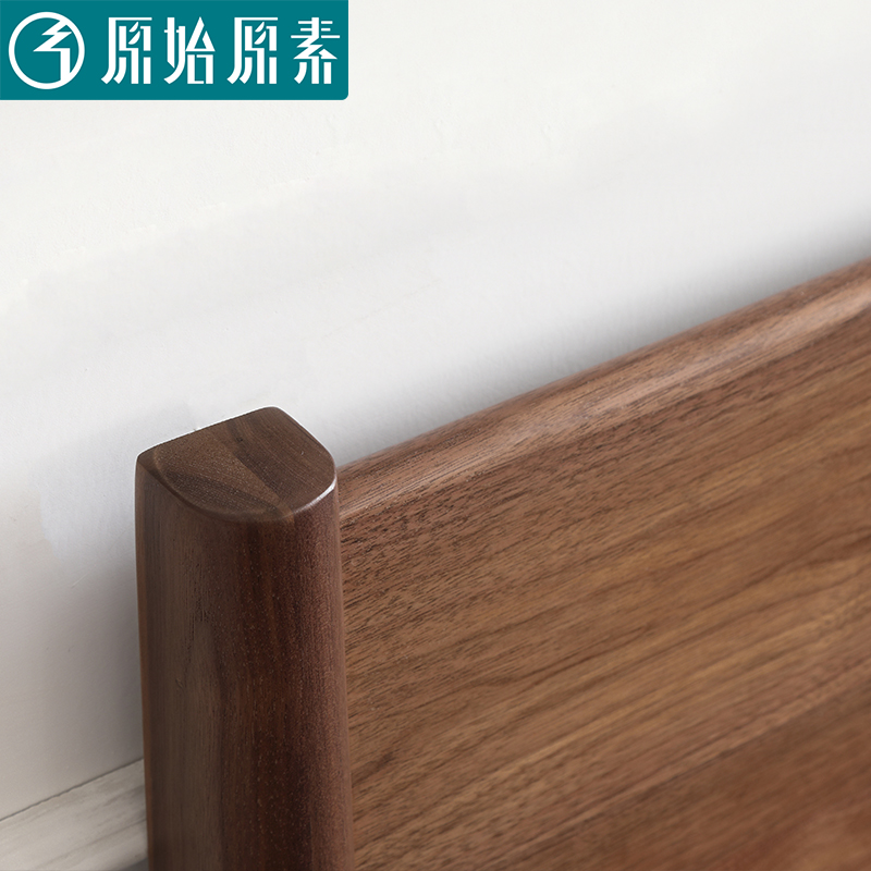 家具卧室家具北欧黑胡桃木双人床 1.5 米 1.8 原始原素实木床现代简约 家具卧室家具北欧黑胡桃木双人床 1.5 米 1.8 原始原素实木床现代简约