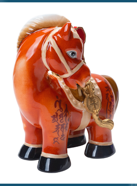 李居明头马当红吉祥物摆件