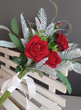 西餐厅花器桌花摆件酒店生日宴会婚礼桌面装饰摆花圣诞花跨境货源