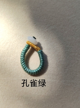 纯手工编织万能扣绳扣手串滴溜连接扣手链扣环编绳跑环扣头配件款
