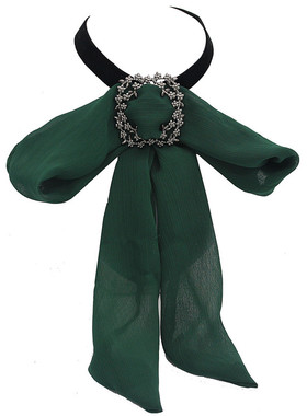 欧美波西米亚风雪纺纱领结项链