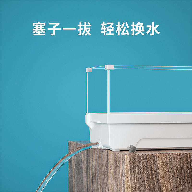 森森sunsun新款乌龟缸 家用超白玻璃龟缸 可拆卸玻璃乌龟晒台爬缸,淘宝优惠券,粉丝福利购,淘宝优惠卷