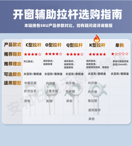 开窗神器辅助加长拉杆伸缩把手拉手平开天窗内外开关推拉厨房飘窗 - 图3
