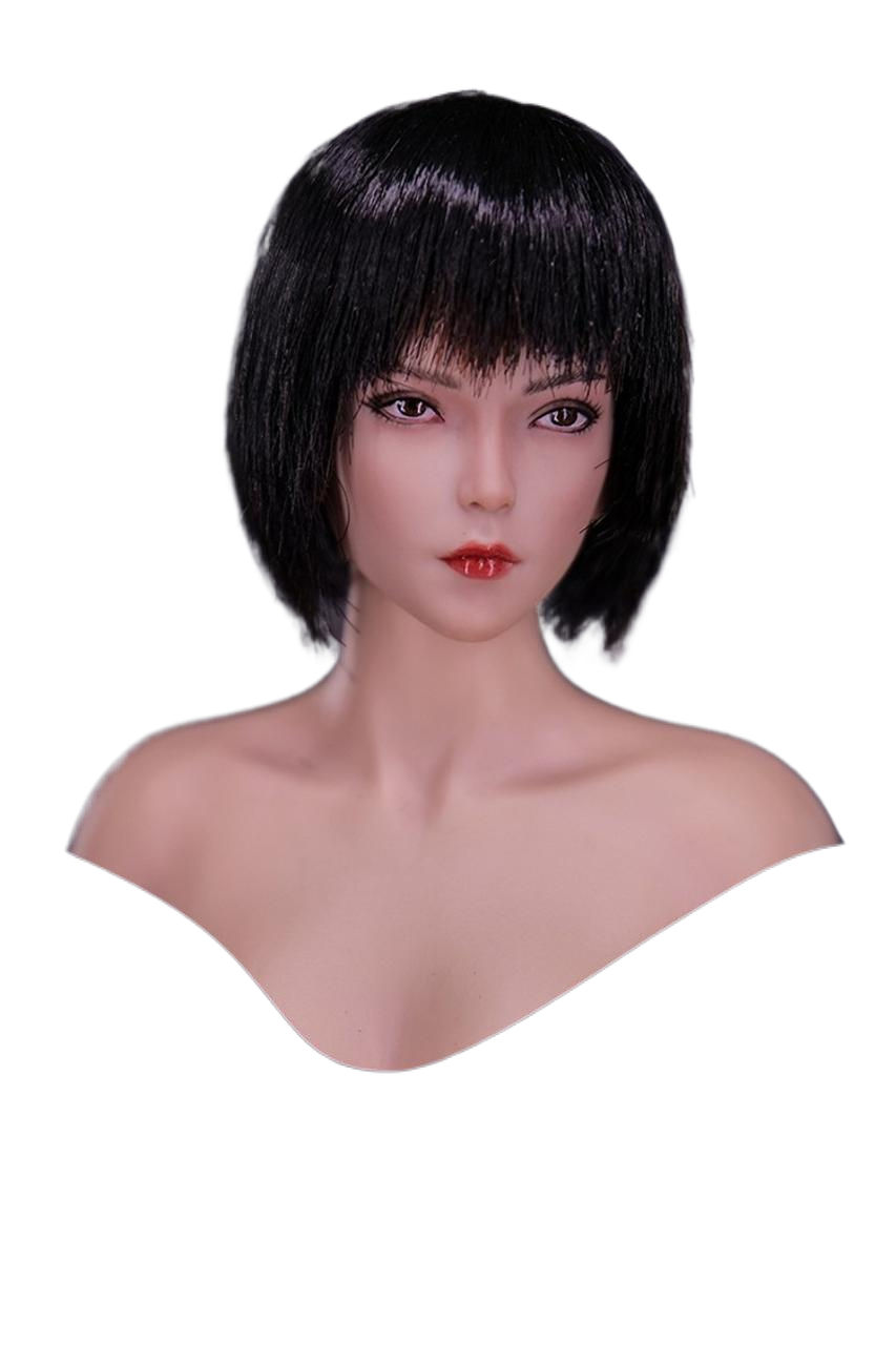 现货YMTOYS 1/6兵人 YMT076 酷女头雕 晓 适合女兵人包胶女素体 - 图3