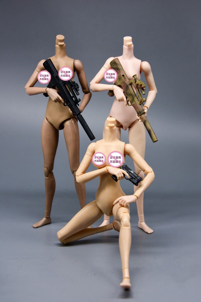 现货1/6女兵人素体 Technic Toys 天艺美 鱼坐姿 包胶女素体新版 - 图1