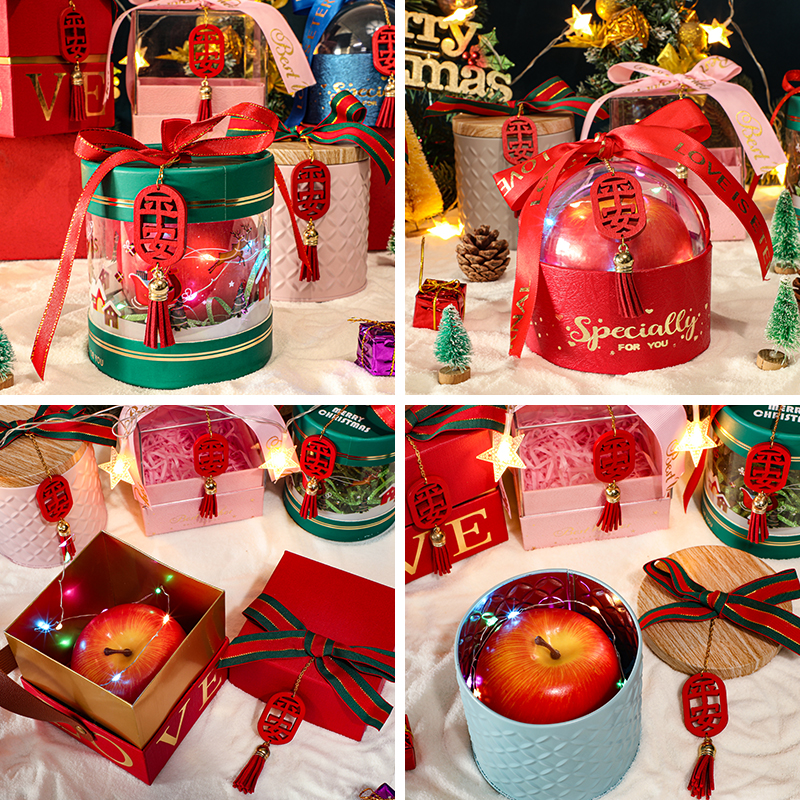 圣诞节苹果盒创意礼物包装盒