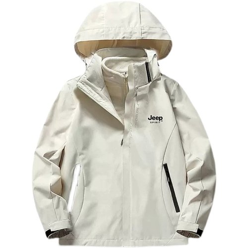 JEEP SPIRIT 吉普冲锋夹克男三合一外套女秋冬户外防风防水外套衣 - 图3