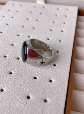 韩国东大门宽面日韩宽面食指戒指女复古做旧开口夸张个性创意指环