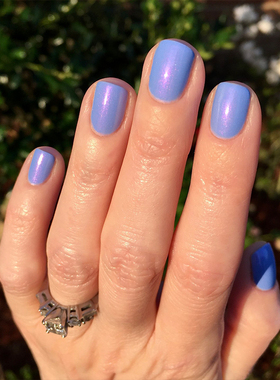 essie指甲油8free蓝色偏光紫罗兰