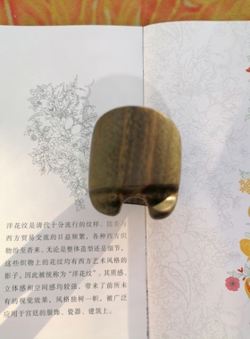 定制射箭扳指斜弦槽四捷机绿檀木传统弓扳指传统弓射箭扳指右手用