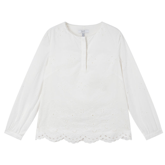ເສື້ອຢືດ Chiffon FINITY ທີ່ມີ lace hollow