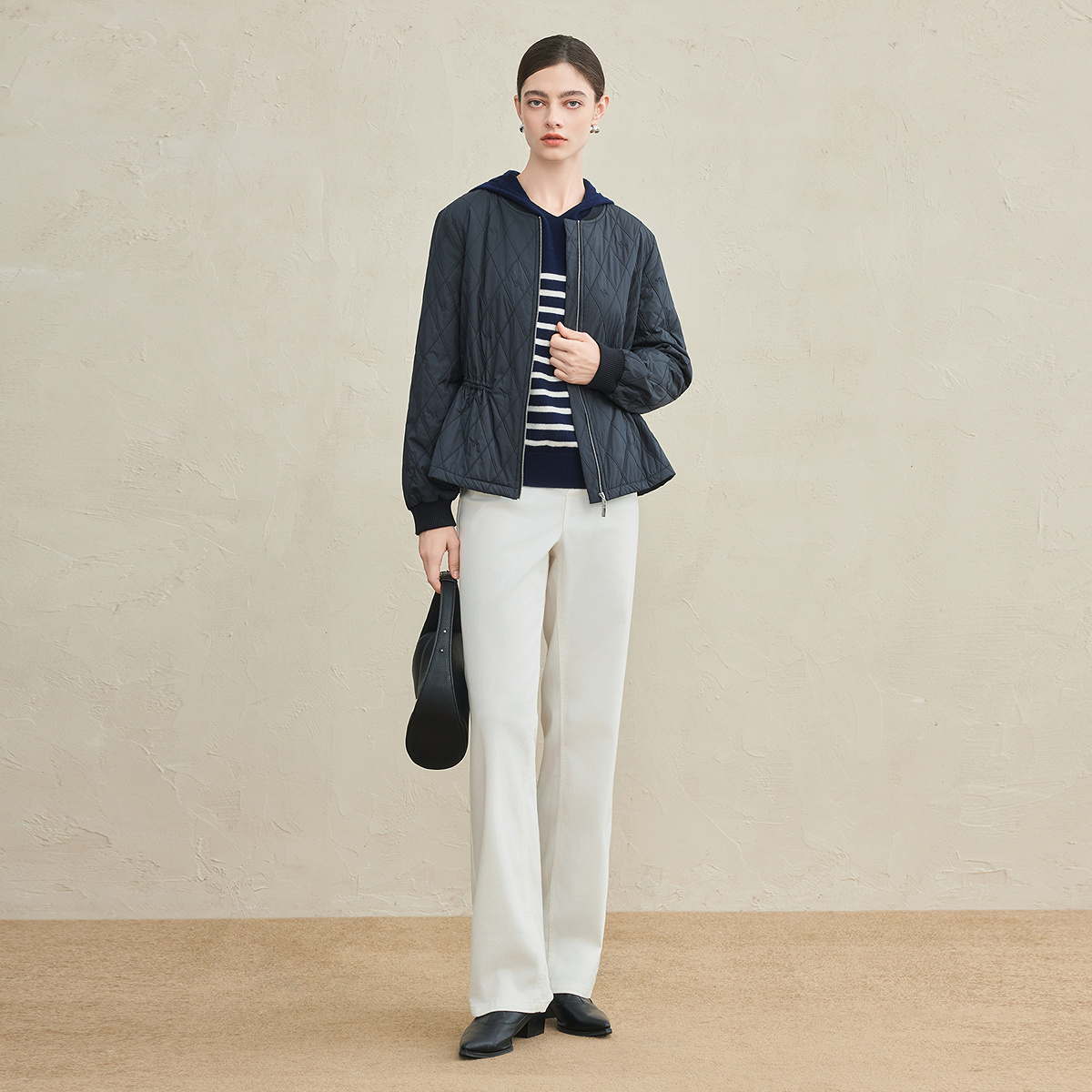 【天然真丝】FINITY菲妮迪棉服棉袄2025冬季新款桑蚕丝保暖外套女 - 图1