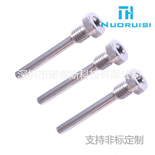 不锈钢M4M5M6 M8 M10 M12螺纹外壳PT100PT1000盲管温度传感器外壳 - 图3