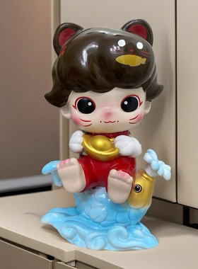 35cm大号 DIMOO梦里梦外系列盲盒手办可爱潮玩新家客厅玄关大摆件