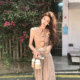Muzi Li's Lazy Style Linen Suit Casual Sleeveless Waist Top Small Waisted Wide Leg Pants Summer Women's Summer
