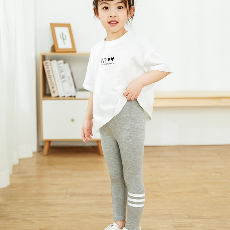 儿童女大童打底裤长裤婴儿宝宝夏季外出裤子洋气时髦莫代尔九分裤,淘宝优惠券,粉丝福利购,淘宝优惠卷