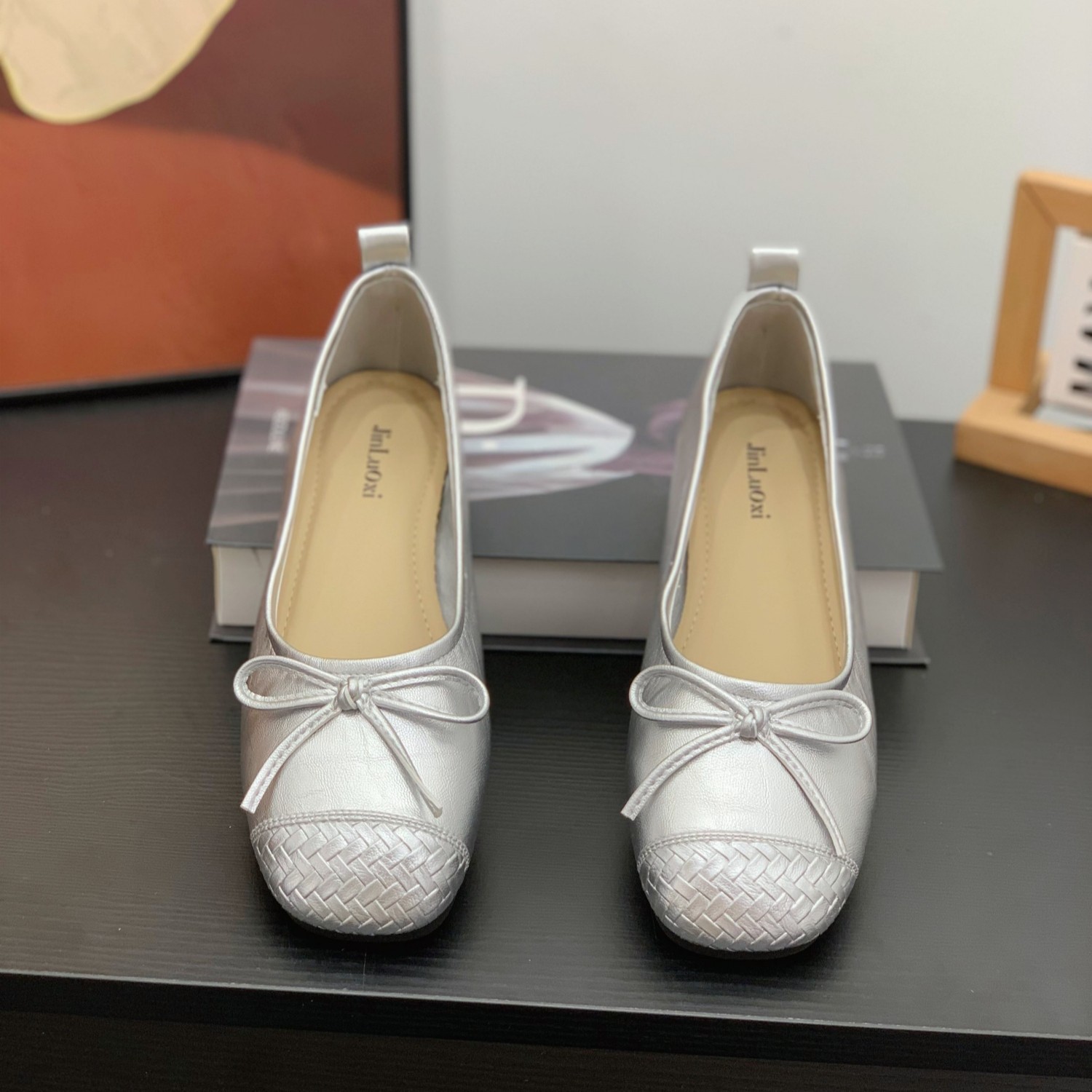 温柔气质蝴蝶结浅口单鞋女2026春季新款平底奶奶鞋晚晚风玛丽珍鞋,淘宝优惠券,粉丝福利购,淘宝优惠卷