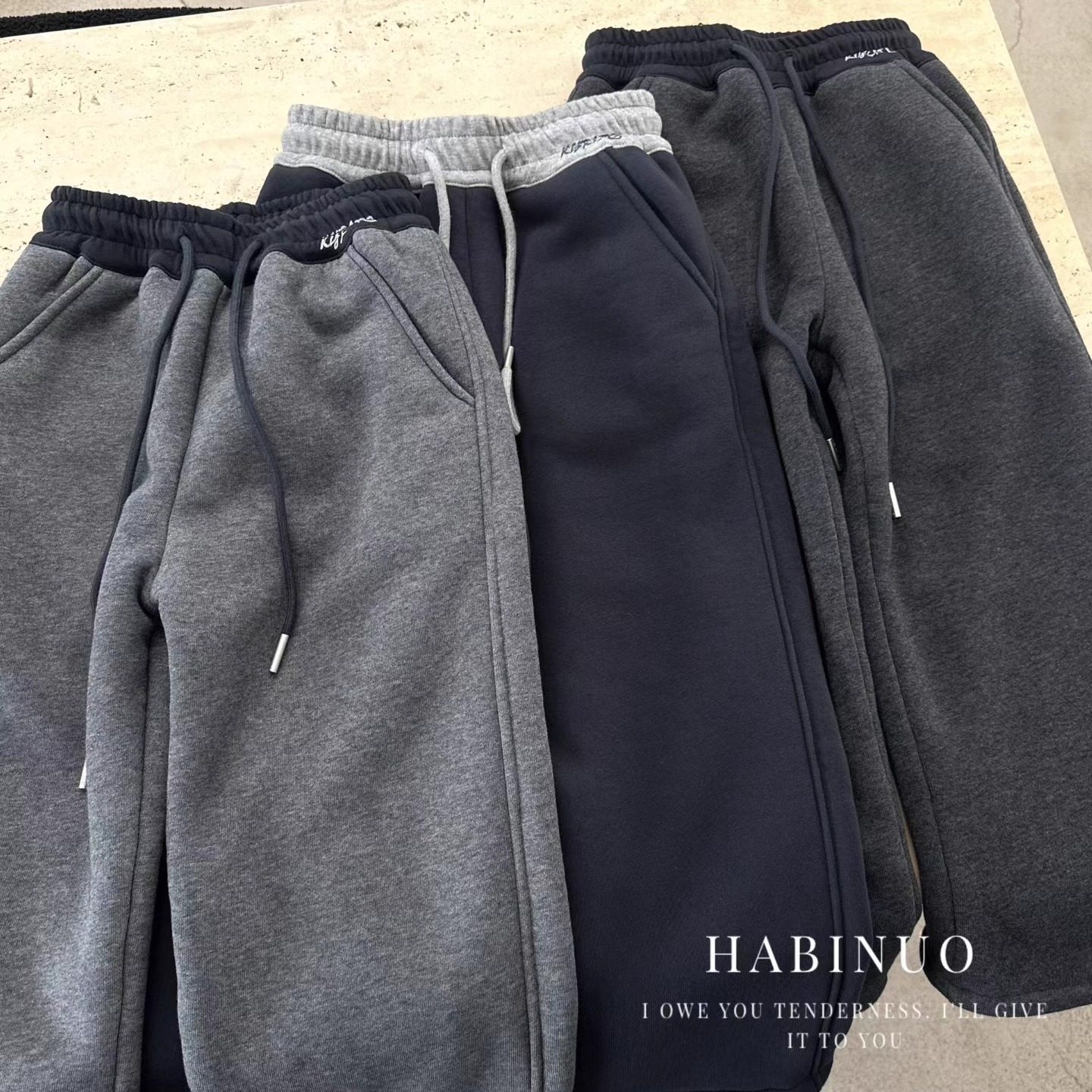 哈比诺男女童冬季加绒加厚羊驼绒直筒裤休闲裤卫裤柔软长裤运动裤,淘宝优惠券,粉丝福利购,淘宝优惠卷