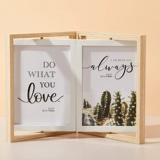 Двусторонная крутящаяся фоторамка, фотография, фотоальбом, декор для спальни для гостиной, 5 дюймов, 6 дюймовая, 7 дюймов