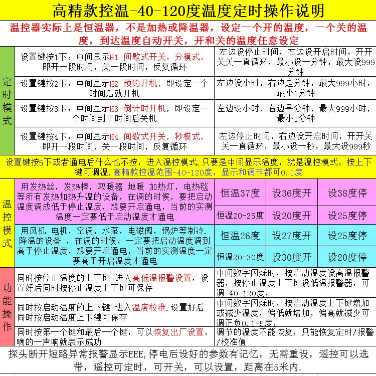 高精10KW三相380V温度控制器 大棚 养殖风机水泵电泵温控仪大功率