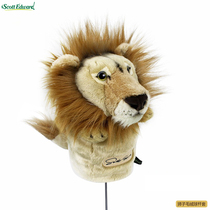 Brand New Golf Cartoon Lion 1 Wooden Pole Headgear Ball Road Wood Cap Sleeve 1 Pole Sleeve Iron Rod Protective Sheath