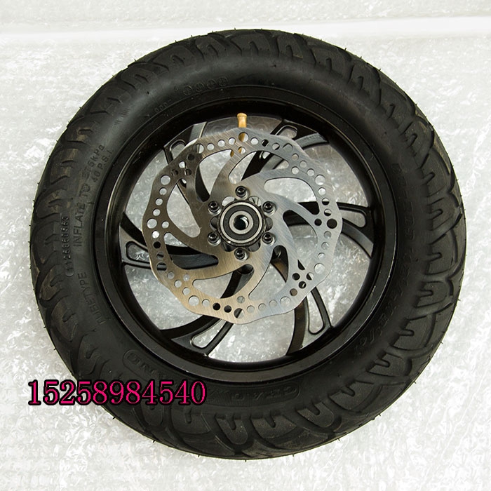 电动车12寸朝阳62-203（12 1/2X2 1/4)内外胎12 1/2X2.75轮胎轮毂 - 图0