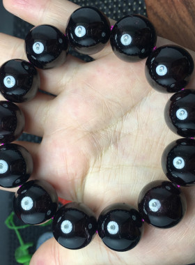 石榴石手链天然水晶大颗粒