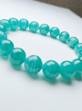 天河石手链亚马逊石手串天然水晶