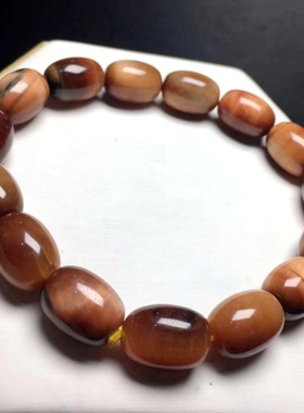 梦幻蓝黄虎眼石天然水晶硅化棉石