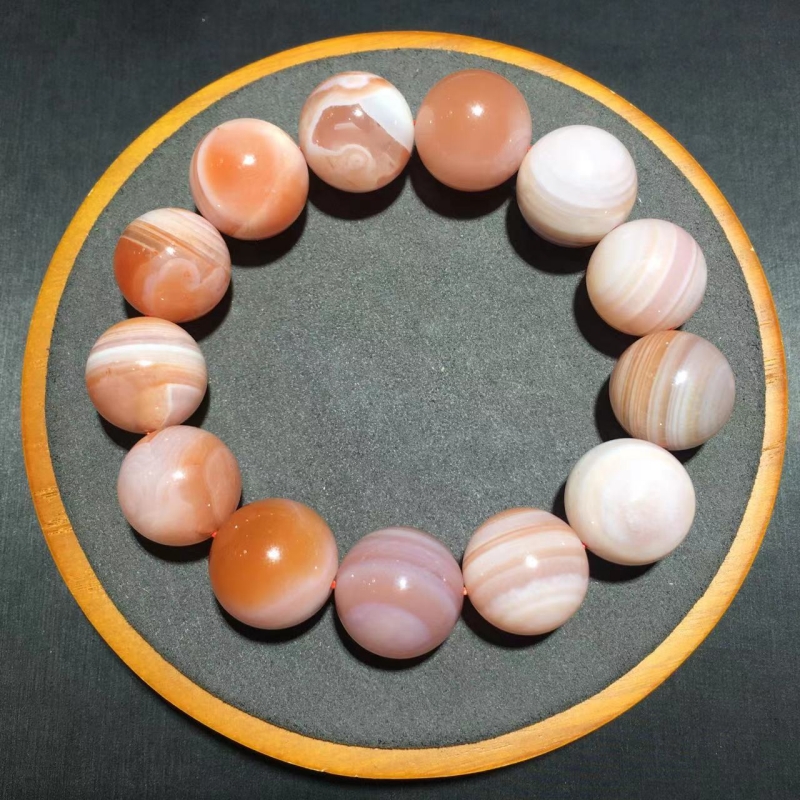 【大珠魅力】南红玛瑙手链 agate 赤玉 carnelian 天然水晶手串 - 图0