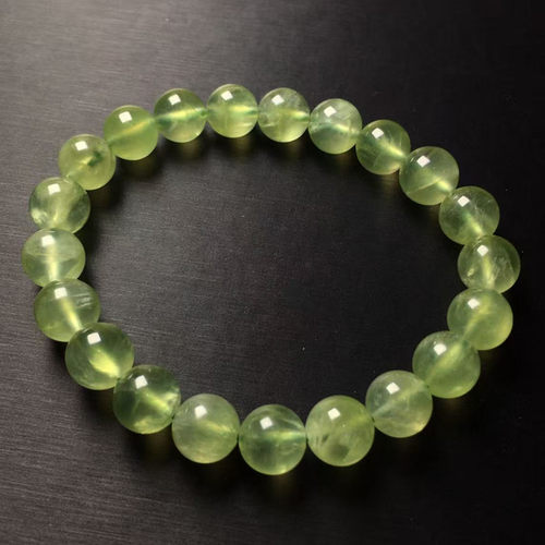 天然葡萄石 水晶手链 单圈手串 Prehnite (好望角祖母绿) 多色 - 图1