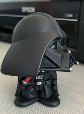 创意桌面可爱黑色摆件公仔玩偶手办桌面装饰卡通娃娃桌面摆设