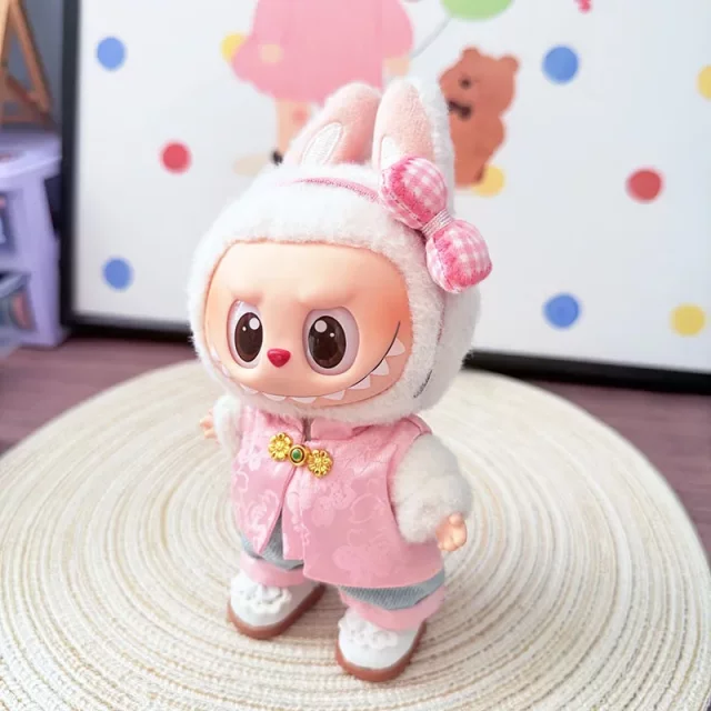 1st, 2nd and 3rd generation keychain Labubu clothes pendant Labbubu baby clothes elegant Chinese style suit cute fairy