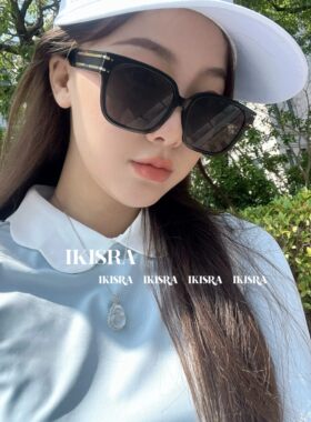 摩登风方形太阳镜素颜字母墨镜