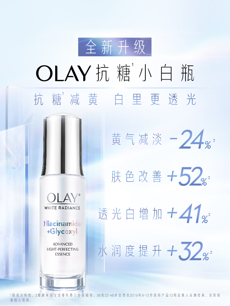 OLAY小白瓶淡美斑白抗糖精华液面部烟酰胺去黄光感only精华液 - 图0