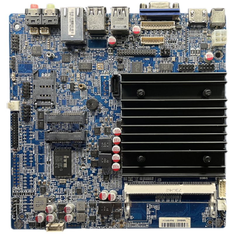 现货 J1900迷你主板千兆网囗超薄LVDS广告POS工控主板J1900itx-图0