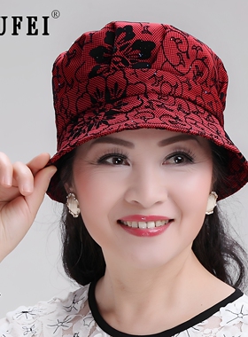 薄款妈妈春秋婆婆奶奶老太太帽子