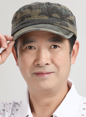 男士春季中年老人单帽子迷彩平顶