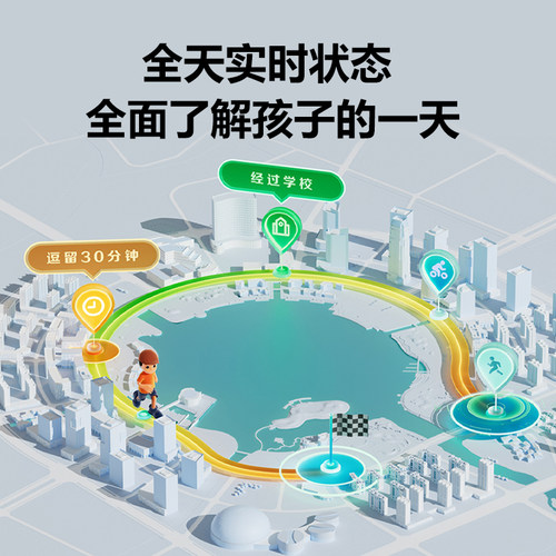 【礼盒多赠1条表带】小天才电话手表Z6Pro标准款升级运动礼盒款Z6S翻转双摄儿童楼层定位视频通话4G全网通 - 图3